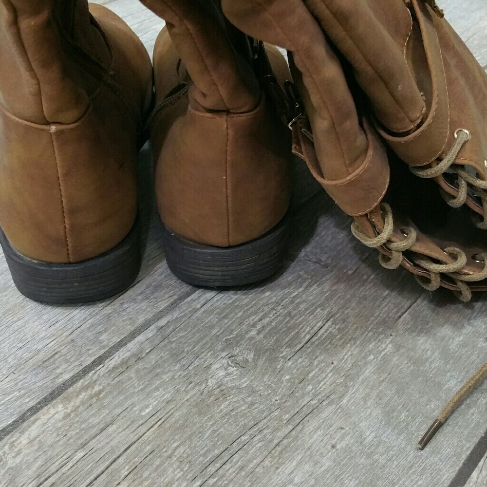 Over the Knee Zippered Boots - Picture 4 of 8